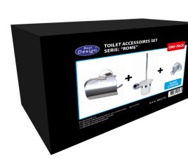 One-Pack toilet accessoires set Rome
