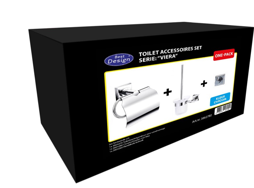 One-Pack toilet accessoires set Viera