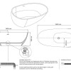 Puur vrijstaand bad Just-Solid 180x90x58cm