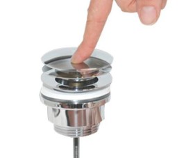 Laag clic-waste z/overloop 5/4