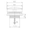 Low fontein afvoer plug 5/4