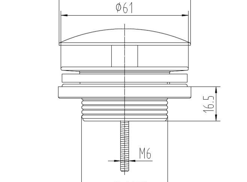 Low fontein afvoer plug 5/4