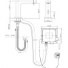 Sensor toiletkraan (koud) type SE12