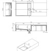 N75 wastafel Just-Solid 75x33x15cm