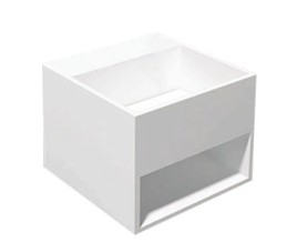 Buq-30 fontein Just-Solid 32.5x32.5x25cm z/kraangat
