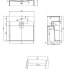 HQ-500 wastafel Just-Solid 50x50x25cm