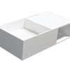 Qwee-80 wastafel Just-Solid 80x40x20cm