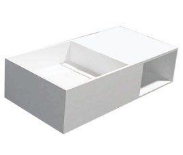 Qwee-80 wastafel Just-Solid 80x40x20cm