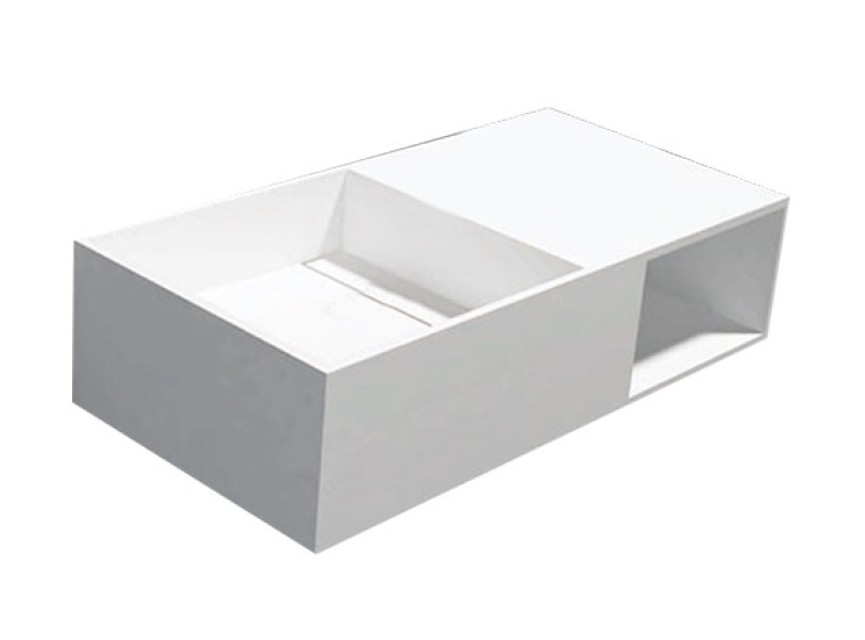 Qwee-80 wastafel Just-Solid 80x40x20cm