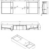 Dubbel-120 wastafel Just-Solid 120x40x15cm