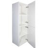 Lours half-hoge kolomkast L en R 120x35x30 cm glans-wit