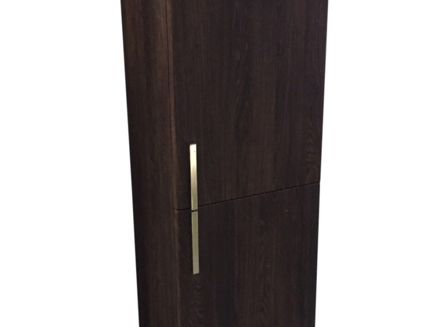 half-hoge kolomkast Lours L en R 120x35x30 cm oak-dark-brown