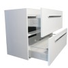 Slim onderkast zonder wastafel 60 cm (ondiep) 35 cm glans-wit