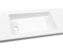 Slim wastafel voor meubel 80cm (ondiep) 35 cm zonder kraan gat