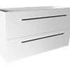 Slim onderkast zonder wastafel 100 cm (ondiep) 35 cm glans-wit