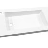 Slim wastafel voor meubel 100cm (ondiep) 35 cm met kraan gat