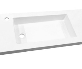 Slim wastafel voor meubel 100cm (ondiep) 35 cm met kraan gat