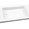 Slim wastafel voor meubel 100 cm (ondiep) 35 cm zonder kraan gat