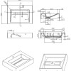 Indoor wastafel Just-Solid 60x46x13cm