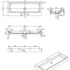 Opera-100 wastafel Just-Solid 100x42x10cm