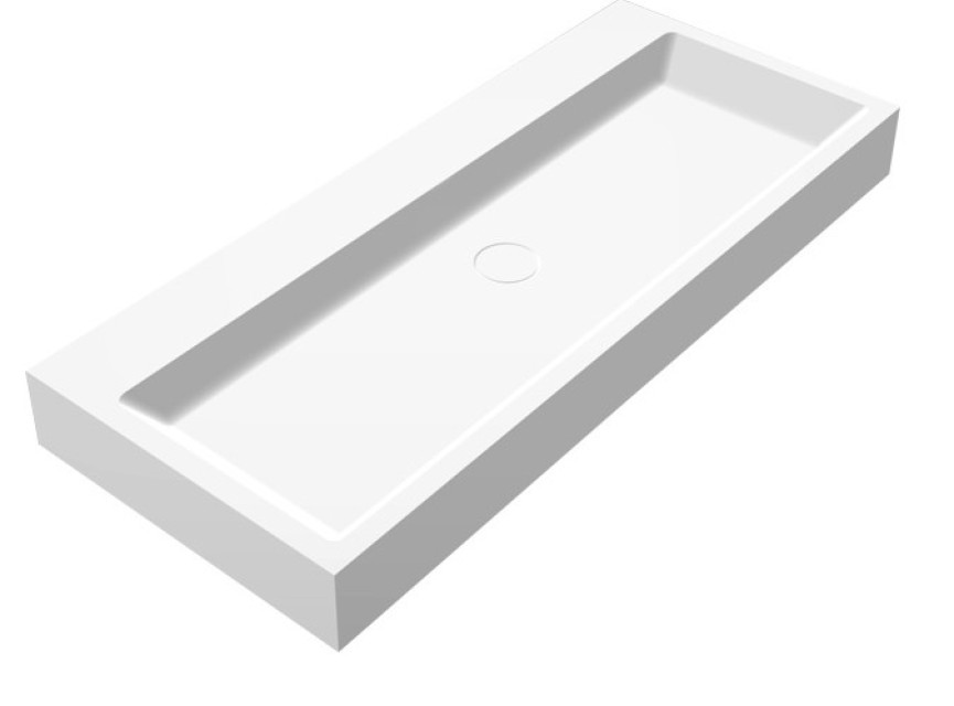 Opera-100 wastafel Just-Solid 100x42x10cm