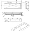 Opera-120 wastafel Just-Solid 120x50x11cm