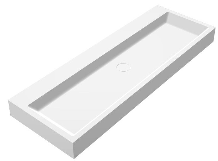 Opera-120 wastafel Just-Solid 120x50x11cm