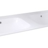 duo-wastafel 120 cm tbv: meubel Bora zonder kraangaten