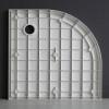 SMC-150 1/4 R douchebak 90x90x4cm R=550