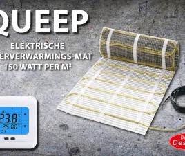 Queep elektrische vloerverwarmings-mat 8.0 m2