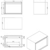 Horizon kast Just-Solid 60x40x40cm