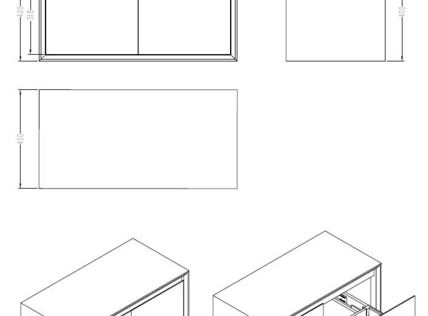 Horizon kast Just-Solid 80x40x40cm