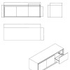 Horizon kast Just-Solid 120x40x40cm