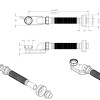 Prome flexibele bad-afvoer-sifon 1 1/2 x 915 mm