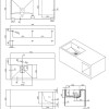 Serena wastafel Just-Solid 95x45x35cm