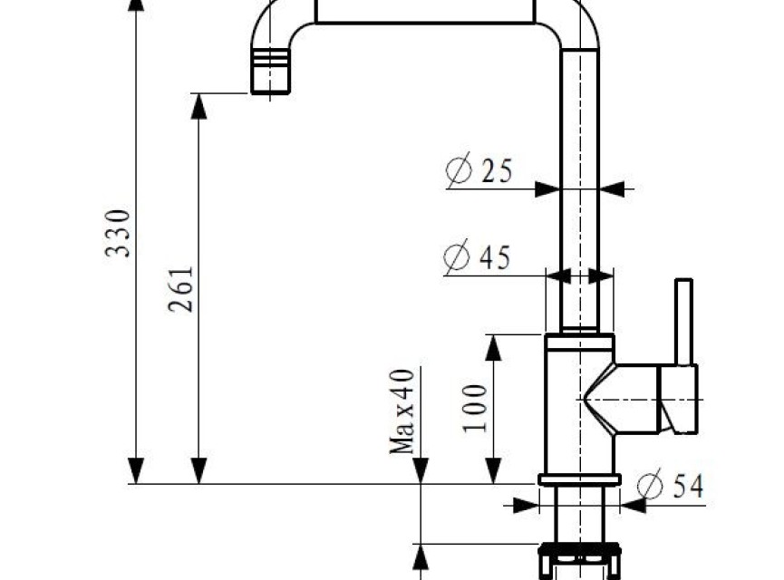 Wave RVS-304 Ore-Plus keukenkraan