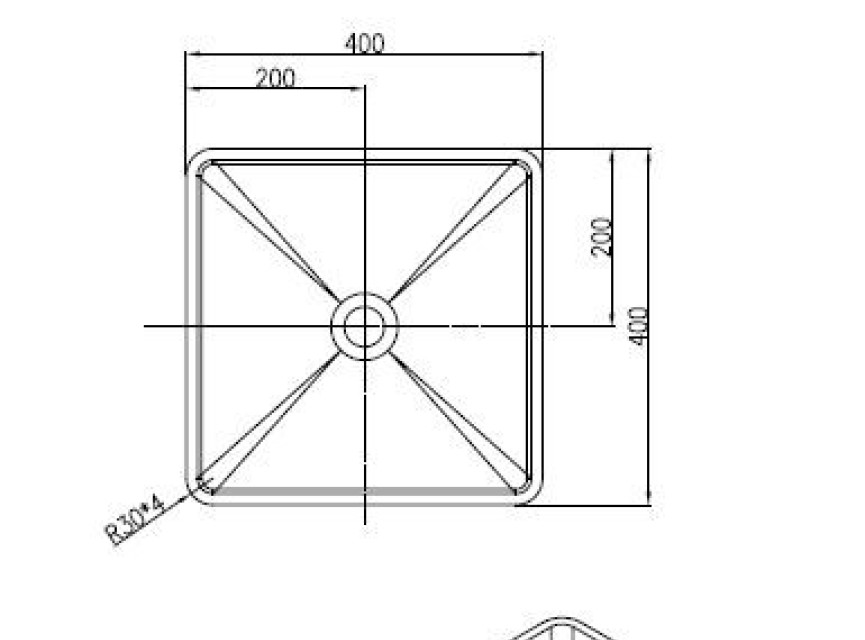 Accia opbouw-waskom Just-Solid 40cm
