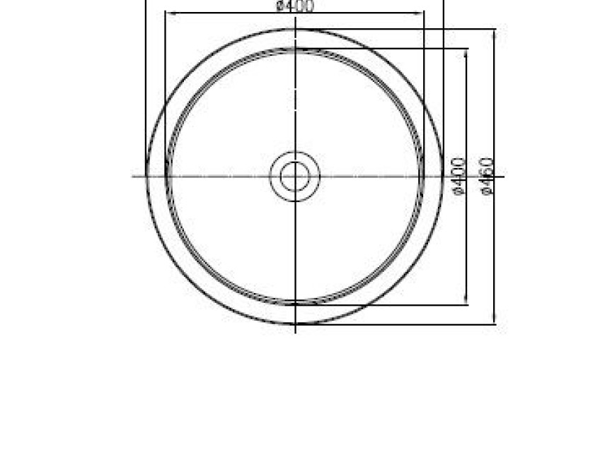 Compo opbouw-waskom Just-Solid 46cm