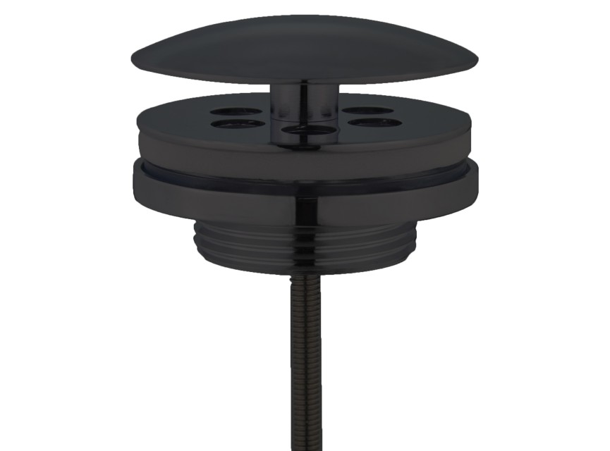 Low fontein afvoer plug Nero 5/4 mat-zwart