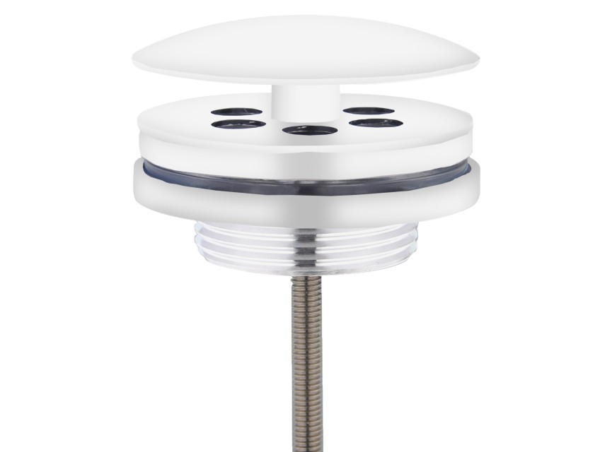 White Low fontein afvoer plug 5/4 mat-wit
