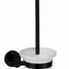Nero wand-toiletborstelhouder mat-zwart
