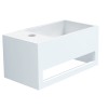 Mona-Links fontein incl.handdoekhouder Just-Solid 33x18x16cm