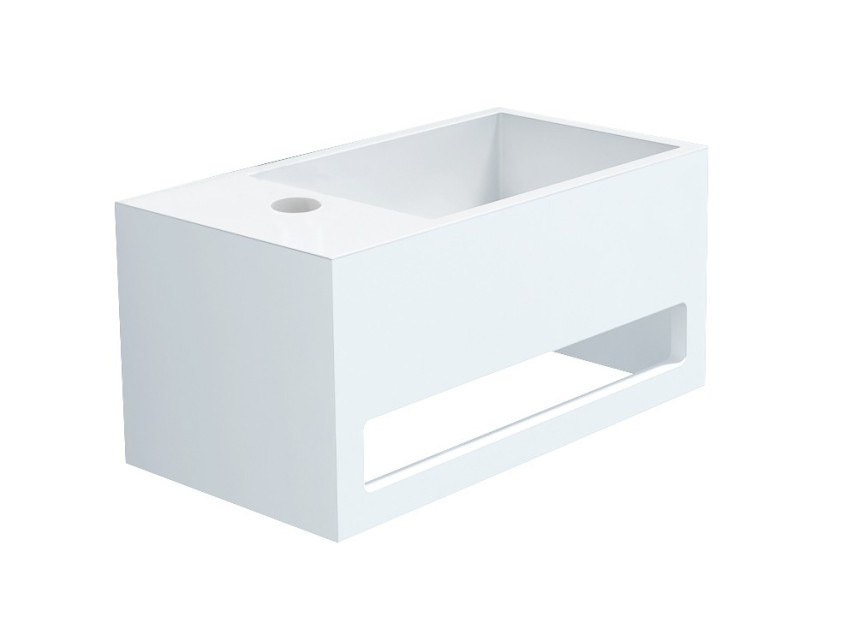 Mona-Links fontein incl.handdoekhouder Just-Solid 33x18x16cm