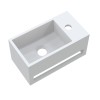 Mona-Rechts fontein incl.handdoekhouder Just-Solid 33x18x16cm