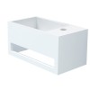 Mona-Rechts fontein incl.handdoekhouder Just-Solid 33x18x16cm