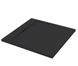 Douchebak Just-Solid 90x90x3,5cm Zwart