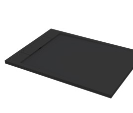 Douchebak Just-Solid 120x90x3,5cm Zwart