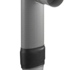 PVC ruimtebesparende verloopbocht Vario verticaal 90/90 No: 3950