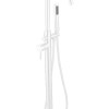 Stylo-White vrijstaande badkraan H=98 cm RVS mat-wit