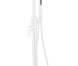 Stylo-White vrijstaande badkraan H=98 cm RVS mat-wit